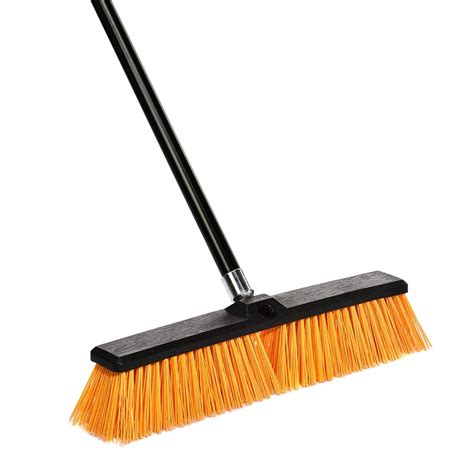 No snapping on half or breaking on this. . Push brooms at walmart